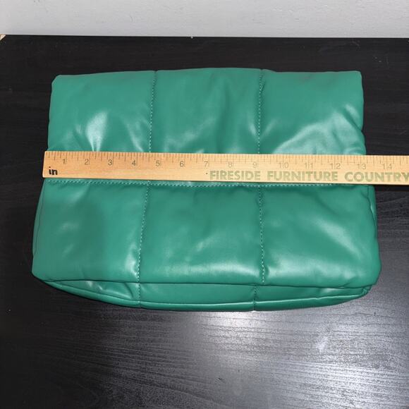Anthropologie Edison Foldover Puffy Crossbody Bag Green NEW WITHOUT TAGS - Picture 11 of 11
